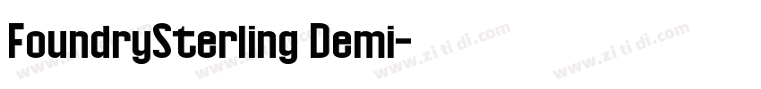 FoundrySterling Demi字体转换